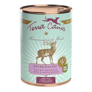 Terra Canis natuurlijk natvoer hond Grain Free wild appel aardappel 400 gram