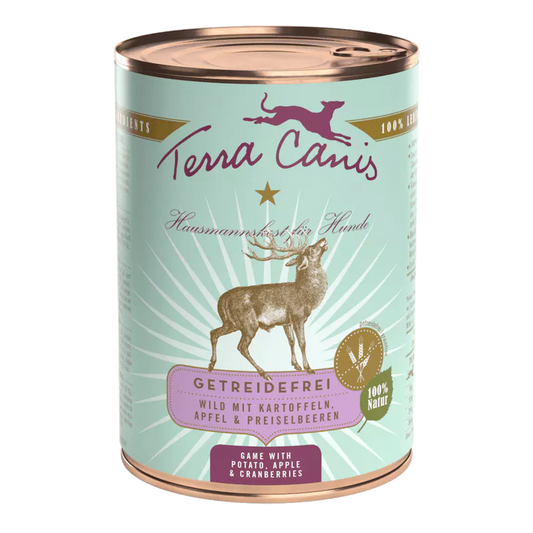 Terra Canis natuurlijk natvoer hond Grain Free wild appel aardappel 400 gram