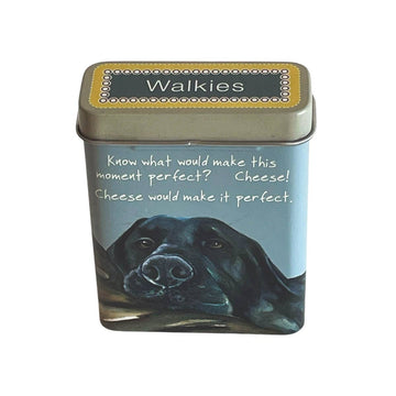 The Little Dog Laughed honden snoepblikje Woody Cheese 9 x 7 x 3 cm