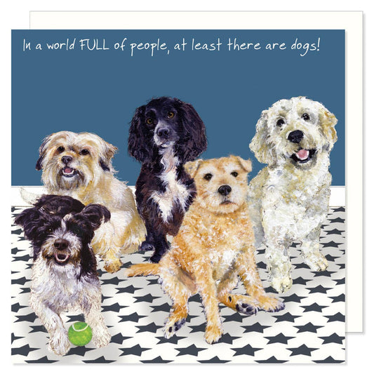 The Little Dog Laughed Wenskaart hond  Funny Dogs  15 x 15 cm