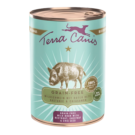 Terra Canis natuurlijk natvoer hond Grain Free wildzwijn rode biet 400 gram