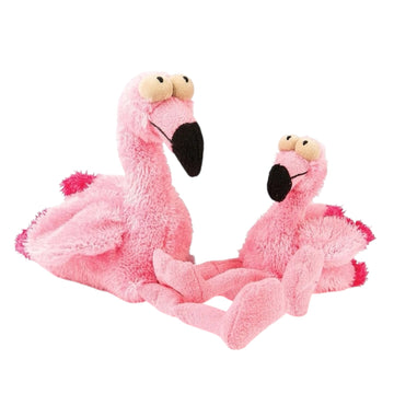 Fuzzyard Nasties Flo flamingo 14 en 20 cm hondenspeeltje