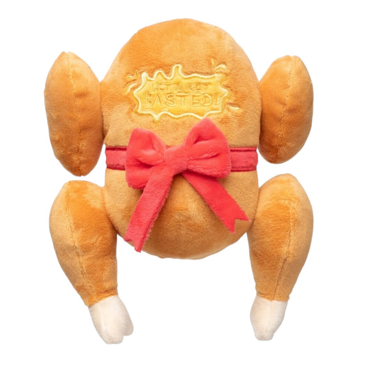 Fuzzyard Let's get Basted kip S en L hondenspeeltje