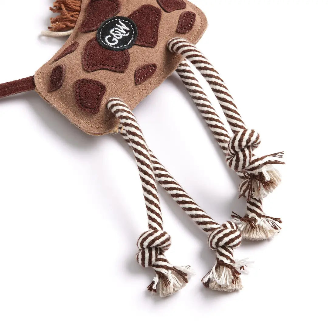 Detail touwpoten Gerald the Giraffe hondenspeeltje Green & Wild’s