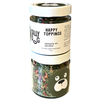 Pamico Happy Toppings spinazie en aardbei maaltijdtopper