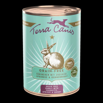 Terra Canis Grain Free konijn met courgette abrikoos natvoer hond 400 g