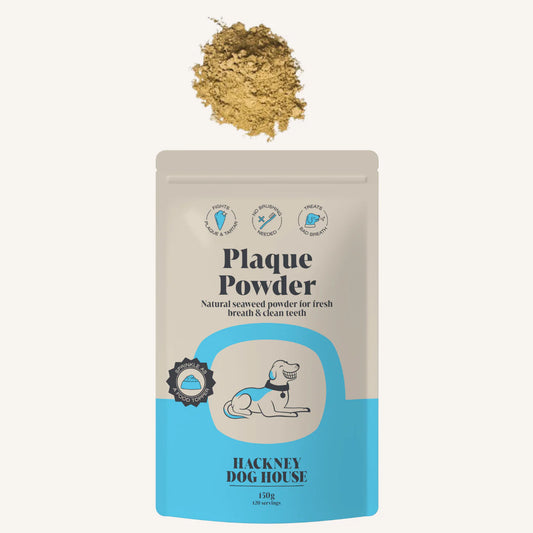 Hackney Dog House natuurlijk voedingssupplement hond Plaque Powder 150 gram