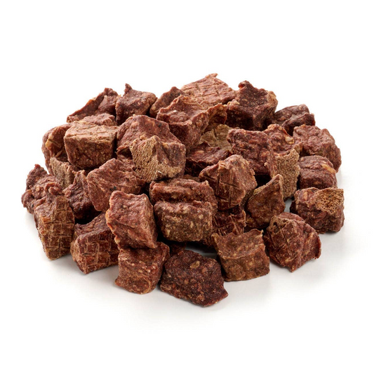 Kauartikel struisvogelblokjes natuurlijke tussendoor snacks 100 gram