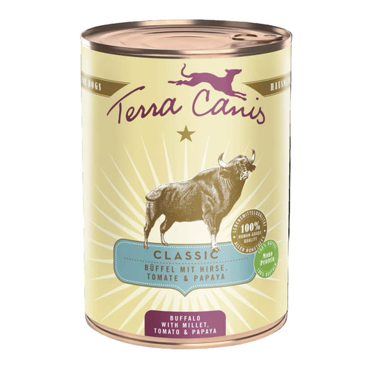 Terra Canis Classic Buffel gierst papaya natuurlijk natvoer hond 400 gram