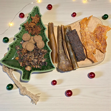 Silly Dog Kerstbuffet original natuurlijke kauwsnack hond 175 gram