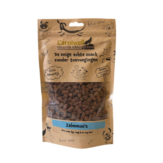 Carniwell zalm mini blokjes trainingssnacks 200 gram