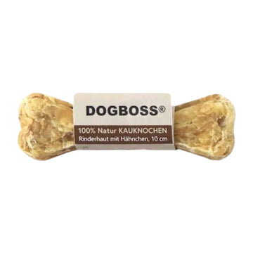 Dogboss kauwbot kip runderhuid 10 cm kleine hond