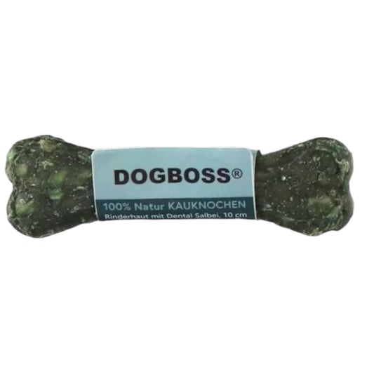 Dogboss kauwbot salie algen runderhuid 10 cm kleine hond