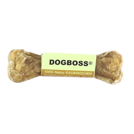 Dogboss kauwbot pens runderhuid 10 cm kleine hond