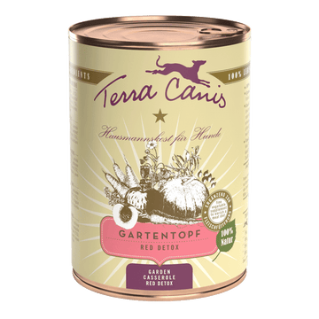 Terra Canis natuurlijk natvoer hond Gartentopf Red Detox groenten fruit 400 gram