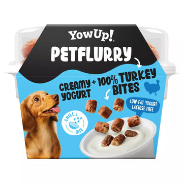 YowUp Petflurry yoghurt voor honden kalkoen snacks 125 gram