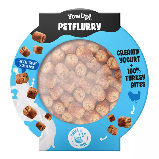 YowUp Petflurry yoghurt voor honden kalkoen snacks 125 gram