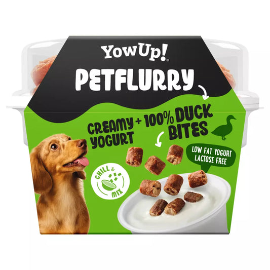 YowUp Petflurry yoghurt voor honden eend snacks 125 gram