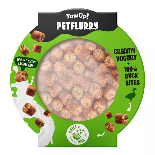 YowUp Petflurry yoghurt voor honden eend snacks 125 gram