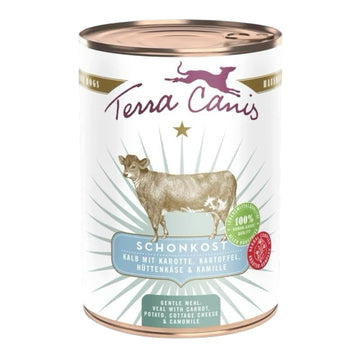 Terra Canis First Aid natuurlijk natvoer hond kalf wortel cottage cheese 400 gram