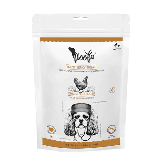 Woofur natuurlijke hondensnoepjes kip gember 50 gram