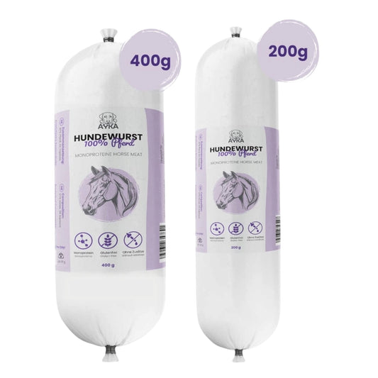 Ayka paard hondenworst 200 en 400 gram
