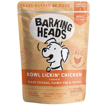 Barking Heads natuurlijk natvoer Bowl lickin’ chicken kip 300 gram