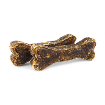 Dogboss paardenhuid kauwbot voor puppy en senior natuurlijke kauwsnack hond 12 en 17 cm