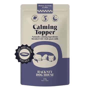 Hackney Dog House Kalmerende geitenmelkpoeder natuurlijk voedingssupplement hond 225 gram