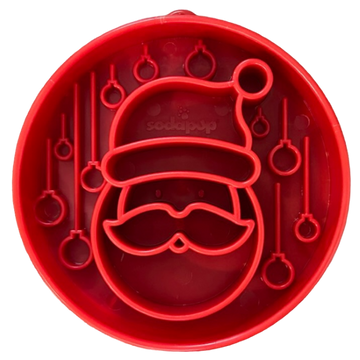 Sodapup slowfeeder hond Kerstman 20 x 5 cm