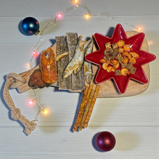 Silly Dog Scandinavisch kerstbuffet natuurlijke kauwsnack hond 175 gram