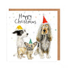 Catherine Rayner Motley Dog Friends kerstkaart hond 15 x 15 cm