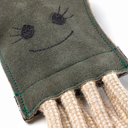 Green and Wild's Olive the Octopus natuurlijk hondenspeelgoed