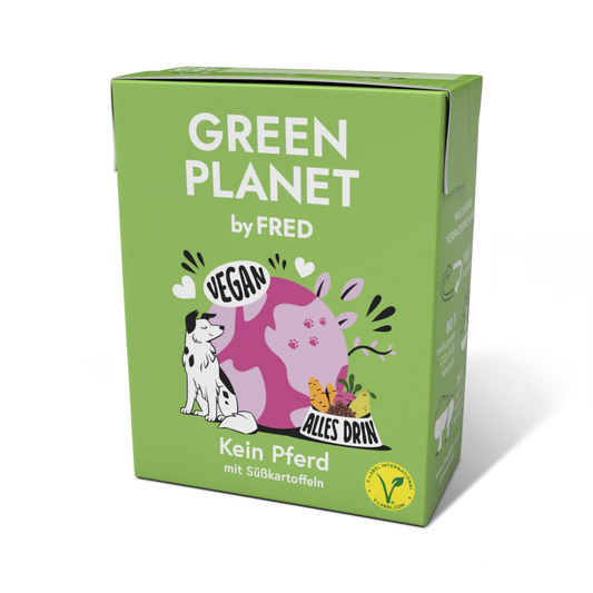 FRED Green Planet Geen Paard vegan natuurlijk natvoer hond 380 gram