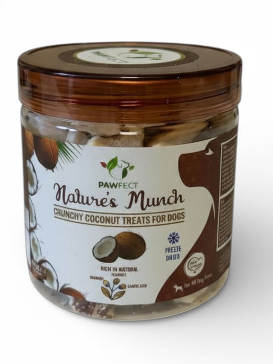 Pawfect natuurlijke hondensnoepjes gevriesdroogde kokosnoot 110 gram