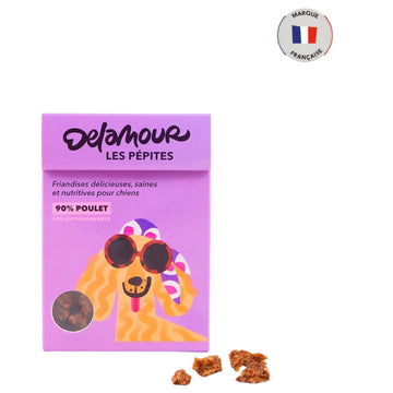 Delamour Les Pépites kip trainingssnacks 75 gram