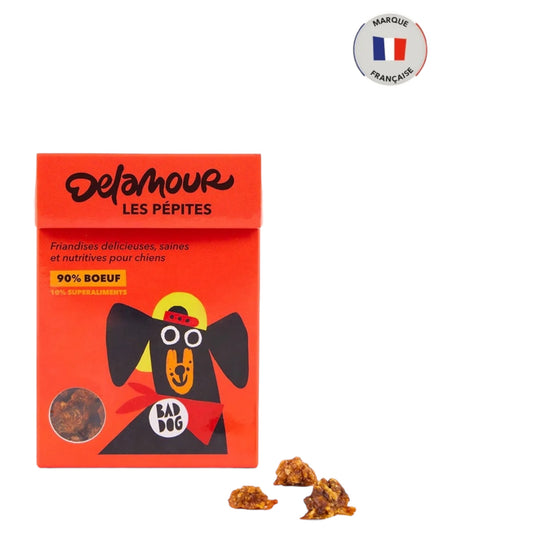 Delamour Les Pépites Rund natuurlijke trainingssnoepjes hond 75 gram