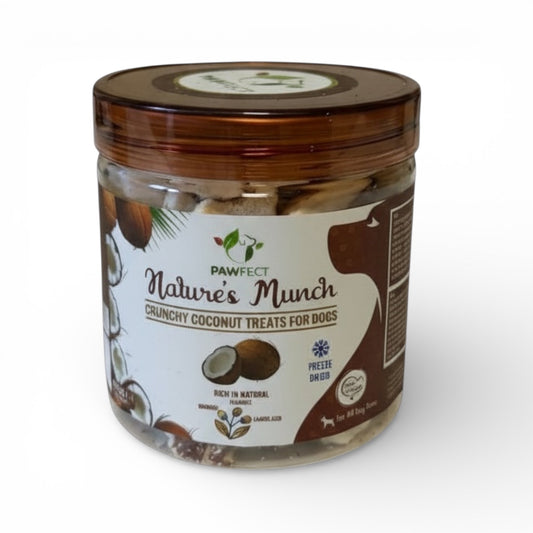 Pawfect natuurlijke hondensnoepjes gevriesdroogde kokosnoot 110 gram