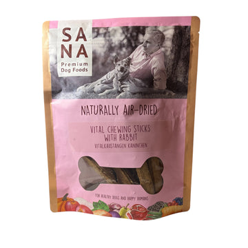 Sanadog kauwsticks rund konijn natuurlijke tussendoor snack 150 gram