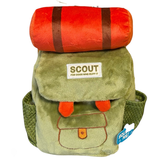 Bark Rowdy Ruckus rugzak hondenspeeltje