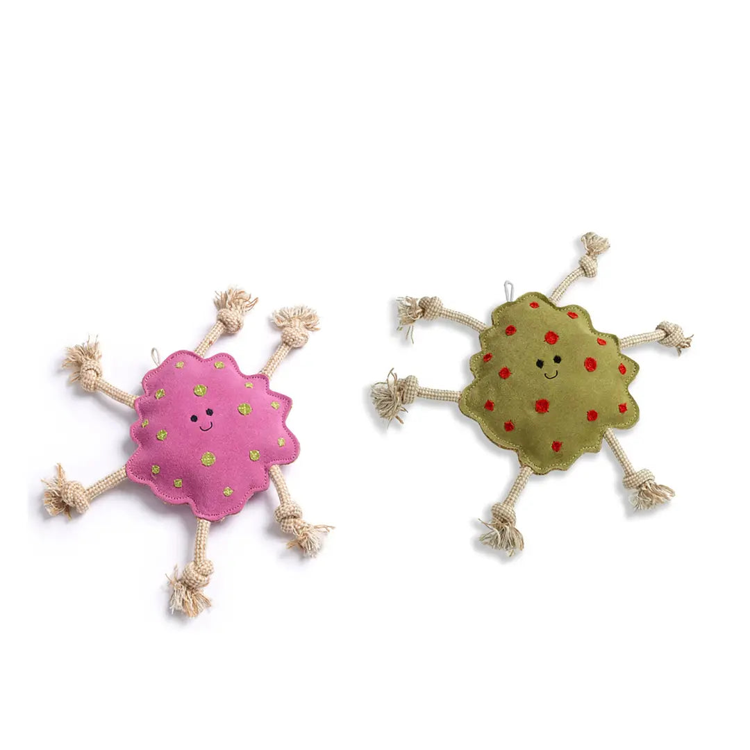 Splat en Splodge suède hondenspeeltjes Green and Wilds