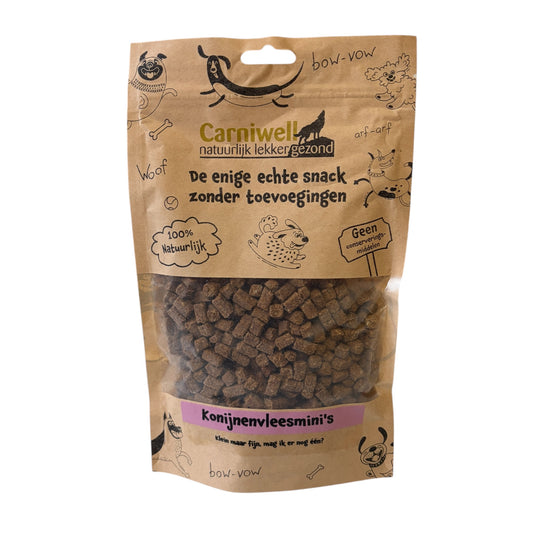 Carniwell konijn mini blokjes trainingssnacks 200 gram