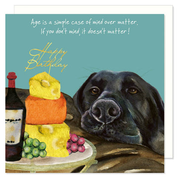 The Little Dog Laughed verjaardagskaart Woody labrador 15 x 15 cm