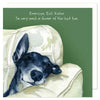 The Little Dog Laughed Storm de greyhound wenskaart 15 x 15 cm