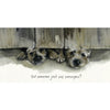 The Little Dog Laughed Wenskaart hond Digger en Bailey de Border Terriërs 20 x 10 cm